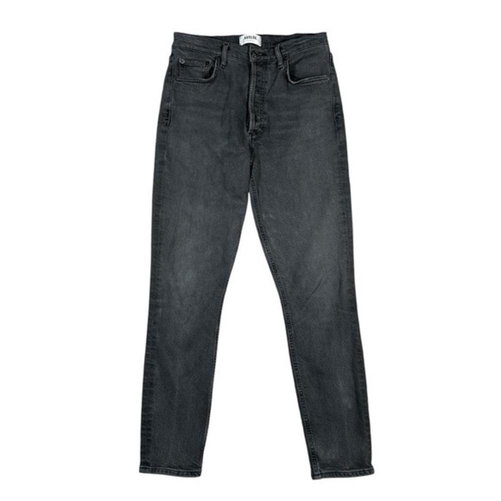 Agolde‎ Nico High Rise Slim Jeans Stretch Gray Button Fly Women’s Size 26